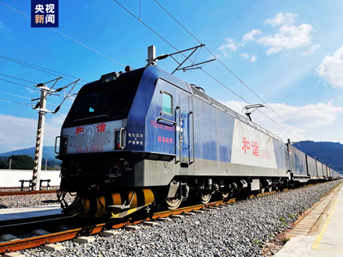 चीन-लाओस रेलवे ने 22 महीनों में 2.68 करोड़ टन से अधिक माल भेजा